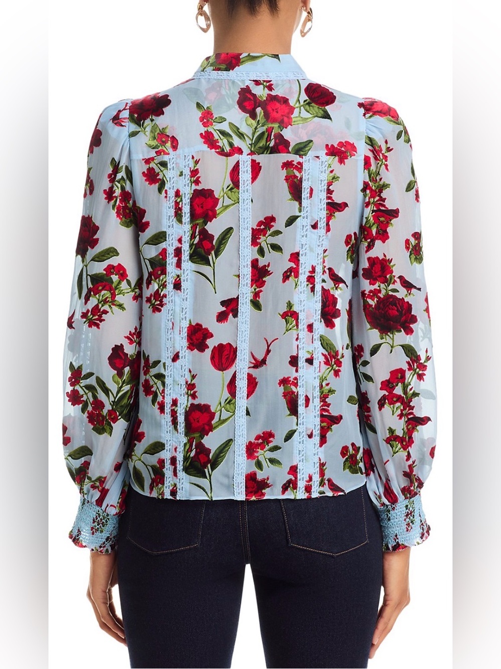 Alice + Olivia Arlette Collared Blouse - Picture 3 of 6